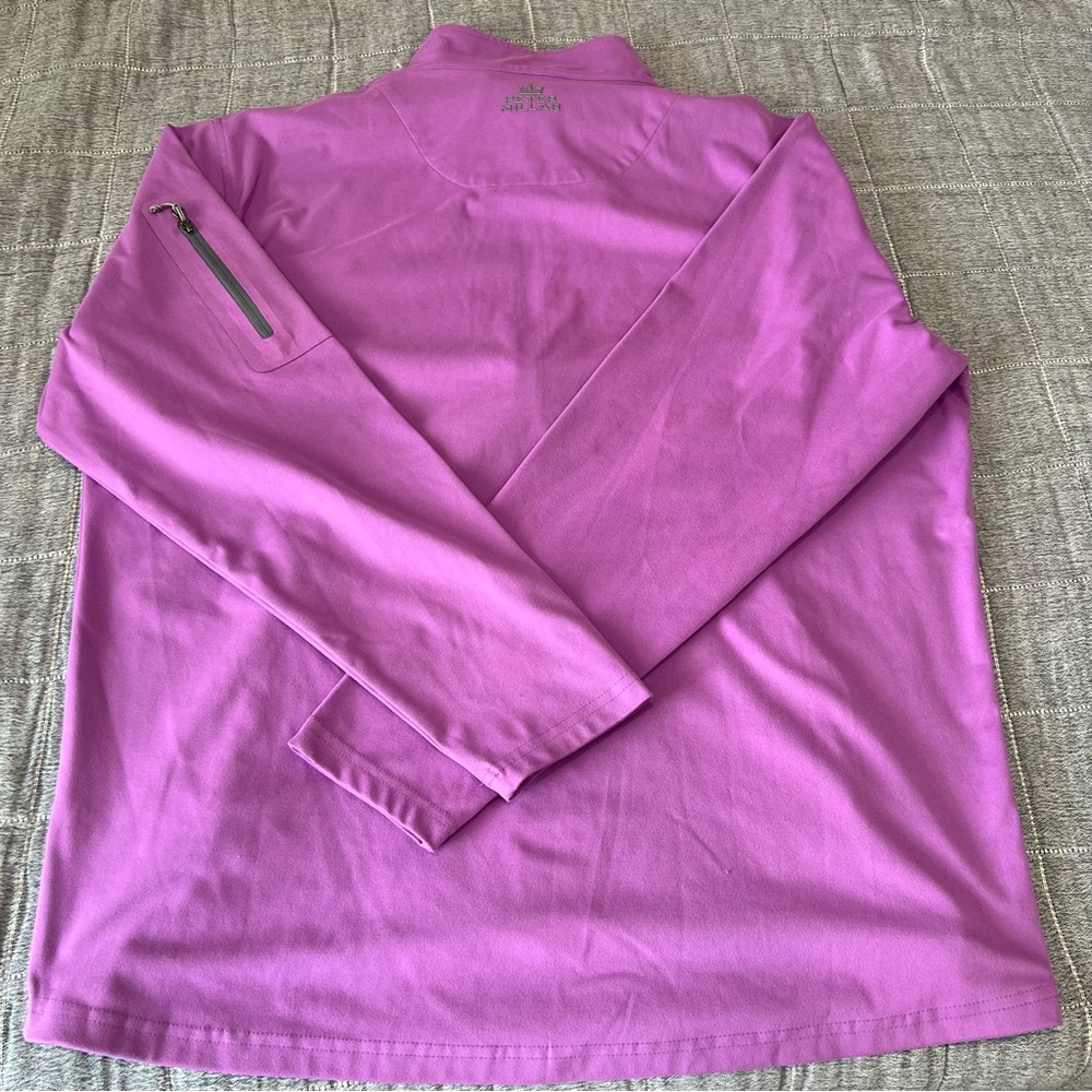 Peter Millar Men Violet Fleece Jacket Element 4 W… - image 7